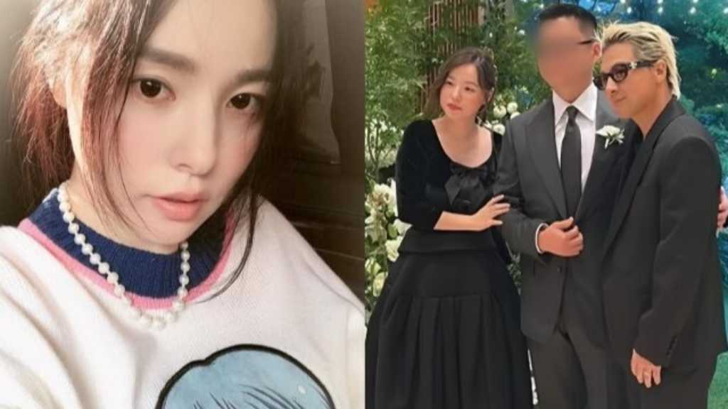 ミン・ヒョリン、少しふっくら？夫BIGBANGのSOLと共に結婚式に出席…一部では妊娠説も