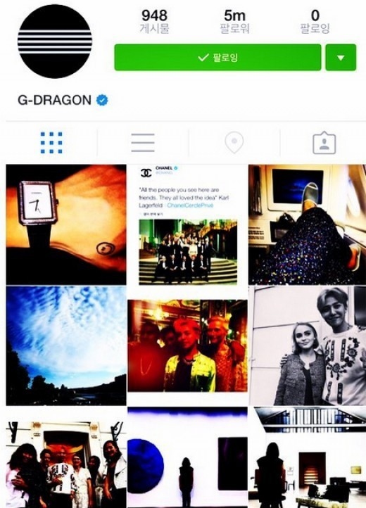 Bigbangのg Dragon Instagramのフォロワー500万人突破 Kstyle