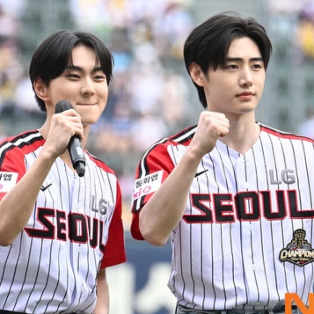 【PHOTO】ENHYPEN ジョンウォン＆ソンフン、始球・始打式に登場