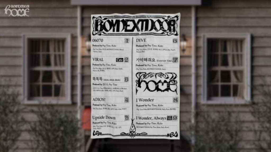 BOYNEXTDOOR、1stフルアルバム「HOME」トラックリスト公開!Block B ジコの名前も