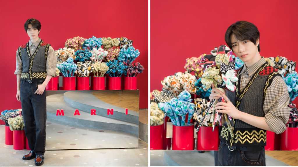 TXT ボムギュ、表参道に降臨！洗練されたファッションで「MARNI」イベントに登場