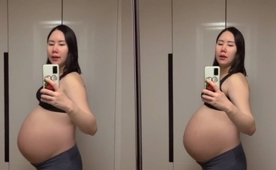 お笑い芸人ファン シニョン 三つ子を妊娠中 ふっくらお腹の近況を公開 出産まであと2ヶ月 動画あり Kstyle