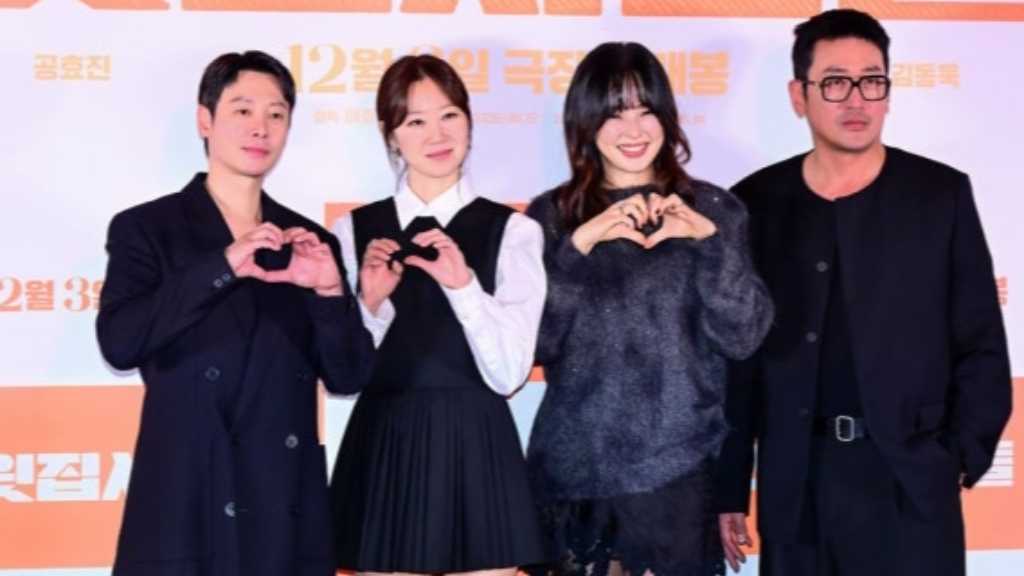 【PHOTO】イ・スンジェさんを追悼も…ハ・ジョンウ＆コン・ヒョジンら、映画「上の階の人たち」記者懇談会に出席