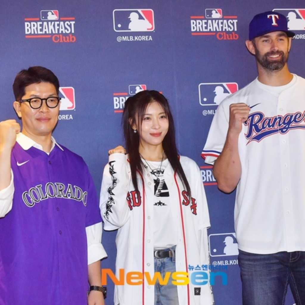 【PHOTO】ハ・ジウォンら、イベント「MLB Breakfast Club＠江南」に出席