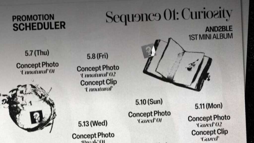“ZB1＆EVNNE出身メンバーで構成”AND2BLE、1stミニアルバムのプロモーションスケジュールを公開