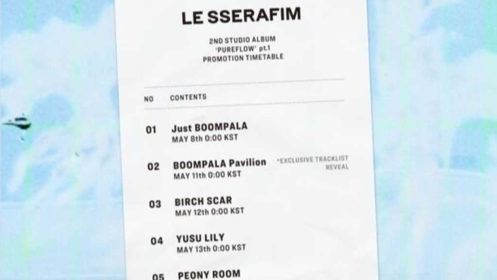 LE SSERAFIM、2ndフルアルバムのスケジュールイメージを公開…タイトル曲は「BOOMPALA」