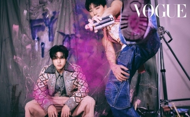 ATEEZのSAN＆WOOYOUNG、個性的なアイテムを身に着けたクールなグラビアが話題に