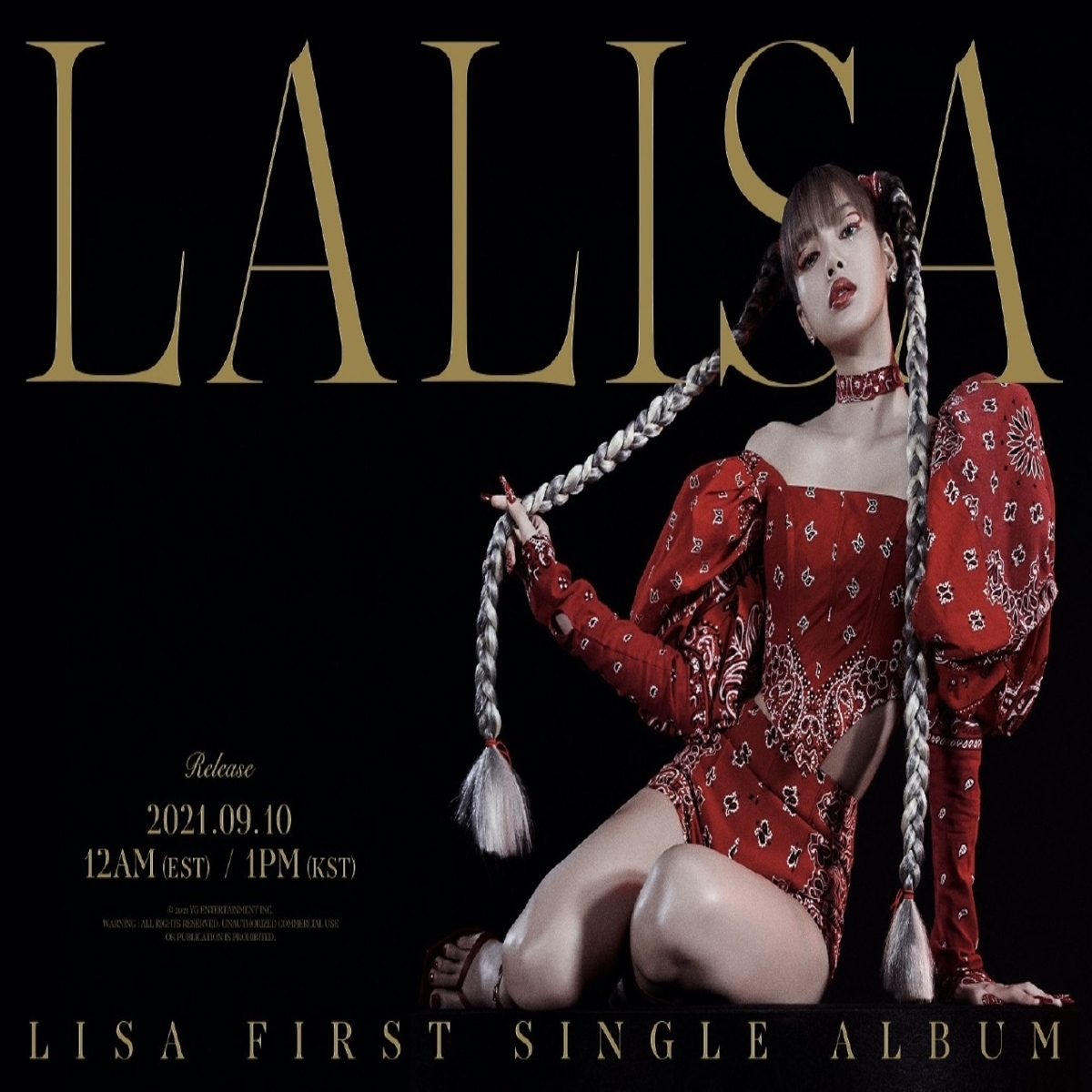 BLACKPINK LALISA リサ レア ゴールド カード レア トレカ ① - CD