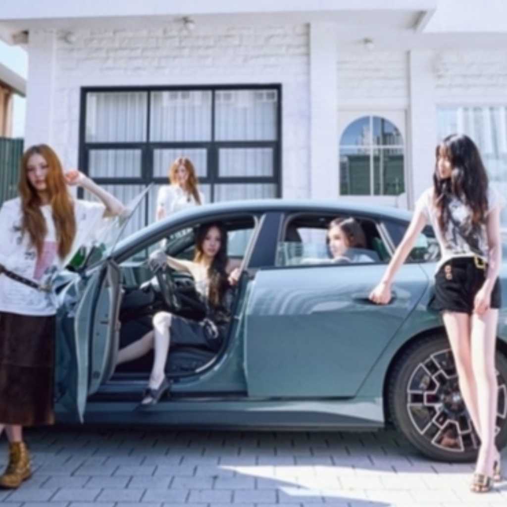 izna、車をバックにしたクールなスタイルで登場！洗練された魅力を披露