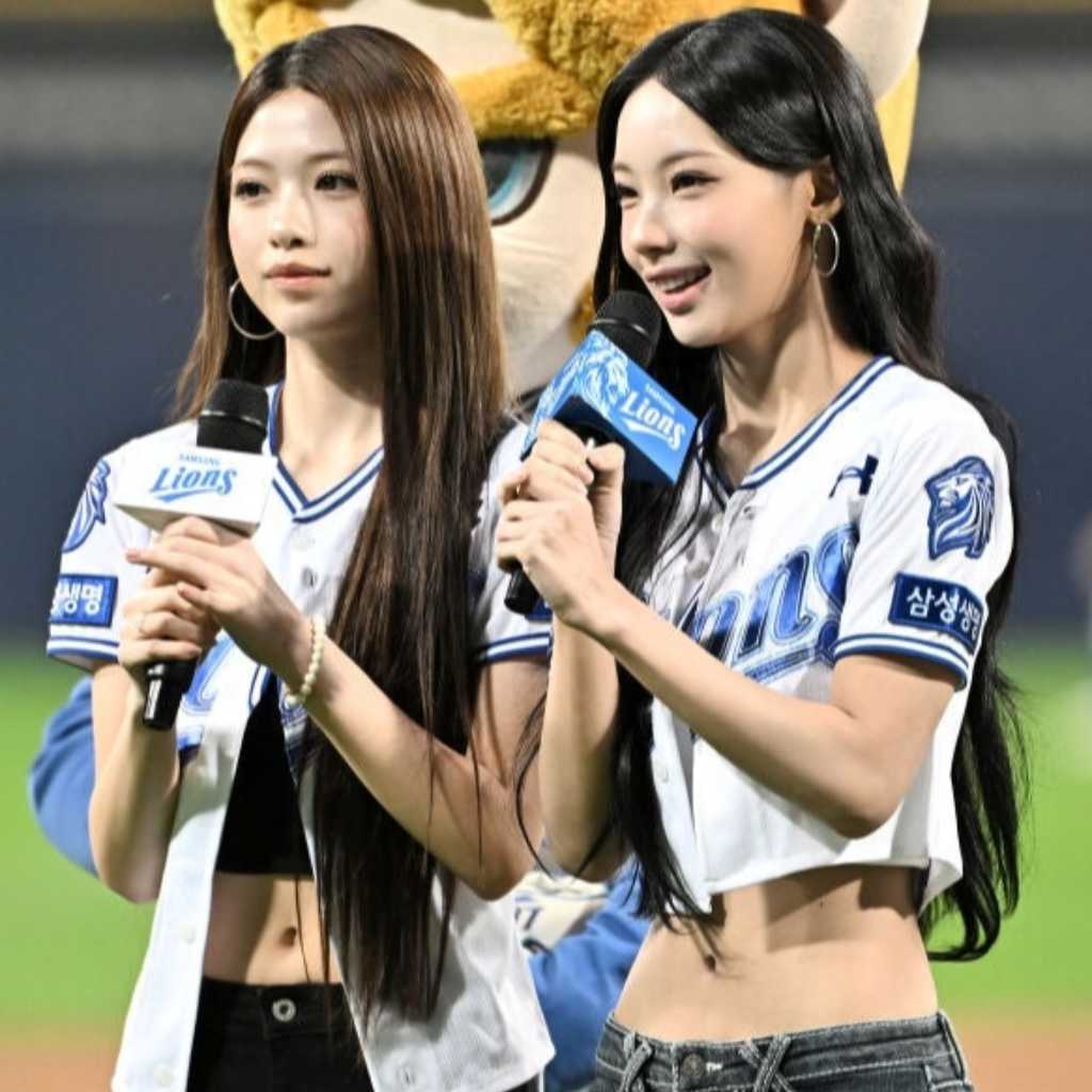 【PHOTO】RESCENE ジェナ＆ウォニ、始球・始打式に登場…キュートな笑顔