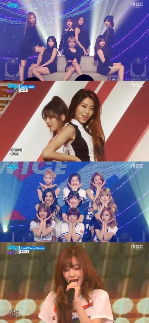 少女時代 ティファニー Aoa Twice 音楽中心 5月3週目のhot3に Kstyle