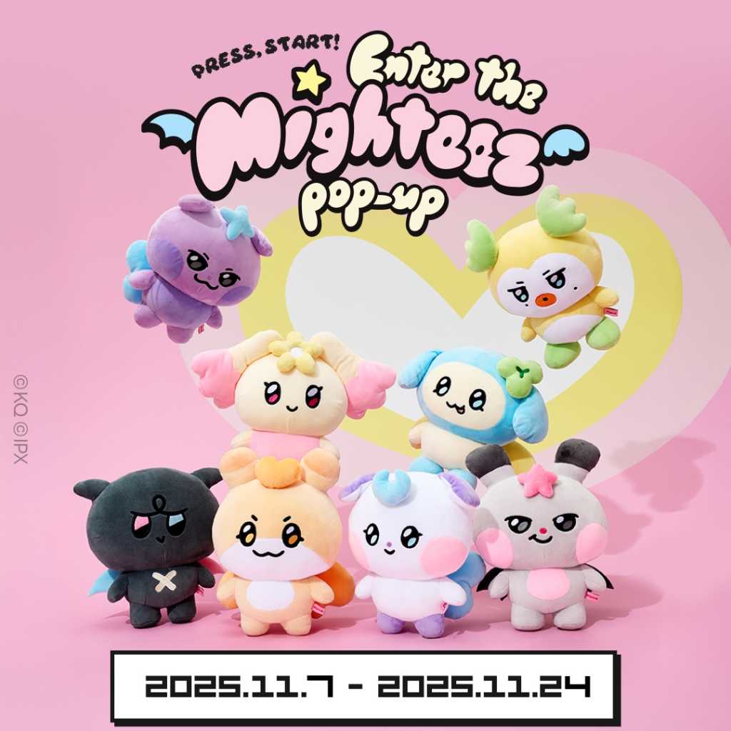 ATEEZ、公式コラボキャラクター「MIGHTEEZ」のポップアップを11月7日より渋谷で開催