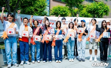【PHOTO】ハン・ジミン＆チョン・ウヒ＆BTOB ミンヒョクら、国際救護団体の募金イベントに参加