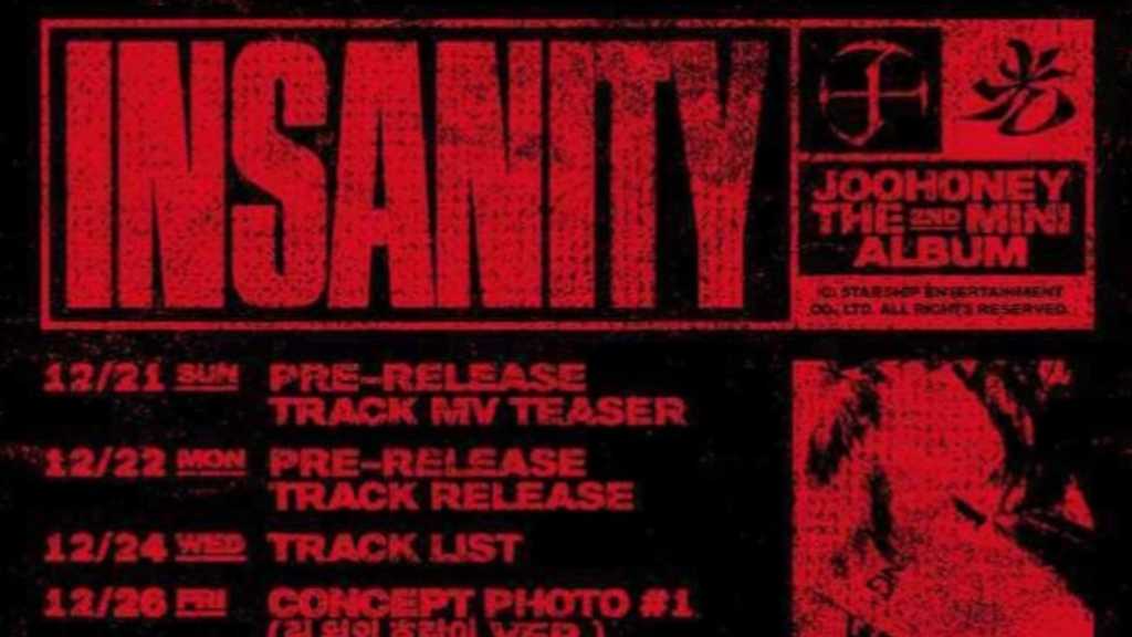 MONSTA X ジュホン、1月5日に2ndミニアルバム「光(INSANITY)」でカムバック!スケジュール公開