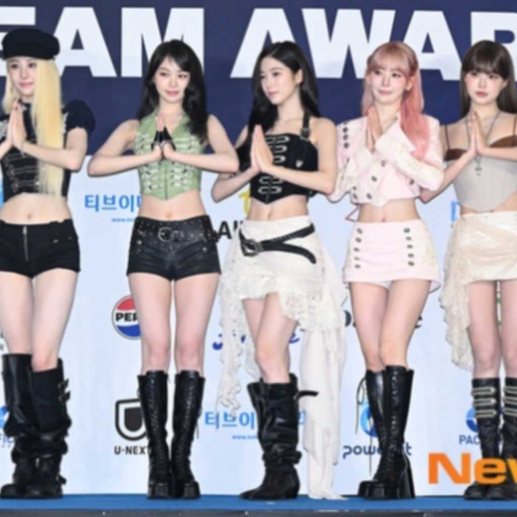 【PHOTO】LE SSERAFIM「2026 K-WORLD DREAM AWARDS」ブルーカーペットに登場