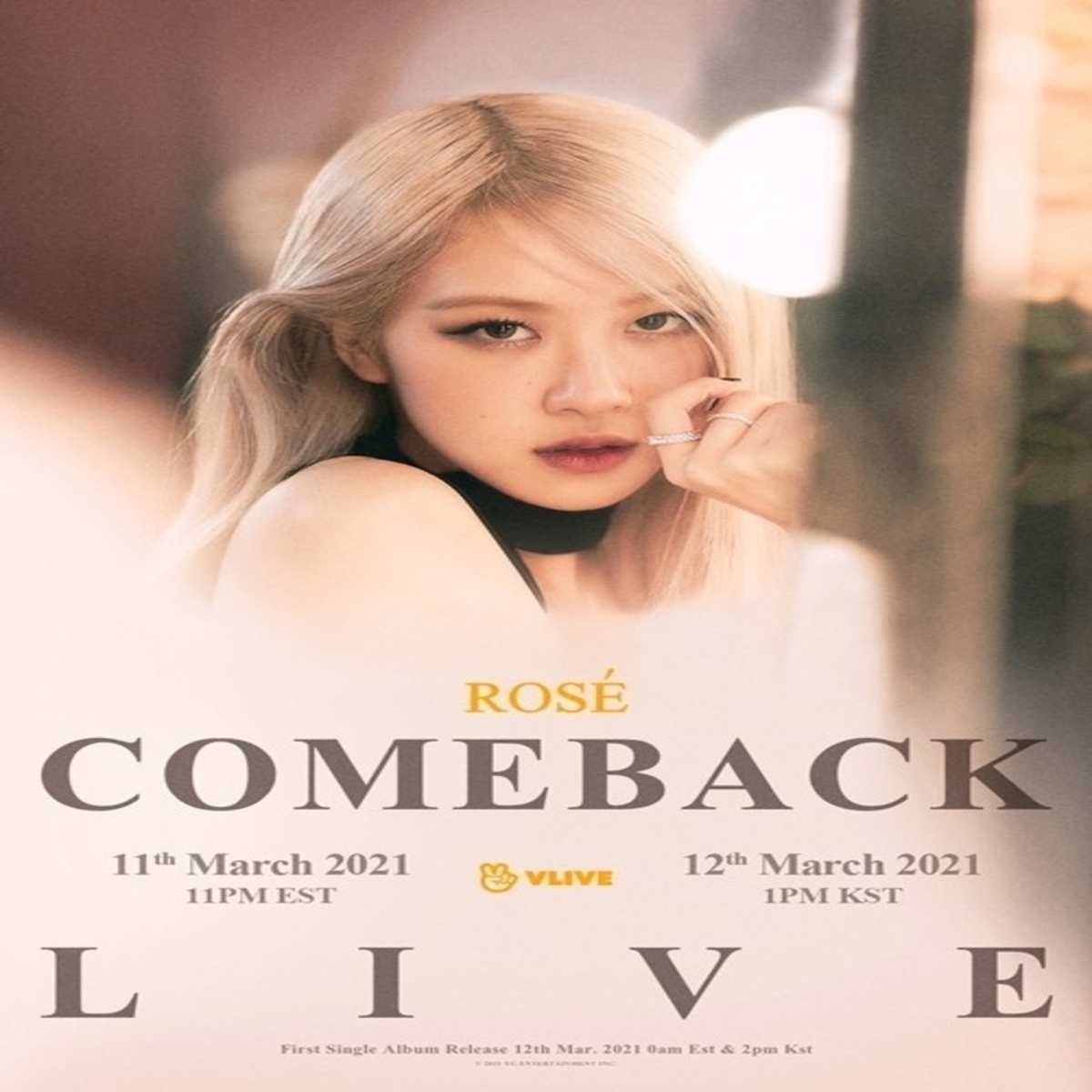 BLACKPINK ロゼ、3月12日にカムバックライブ「ROSE -R- COMEBACK LIVE」を開催…MVのネタバレも？ - Kstyle