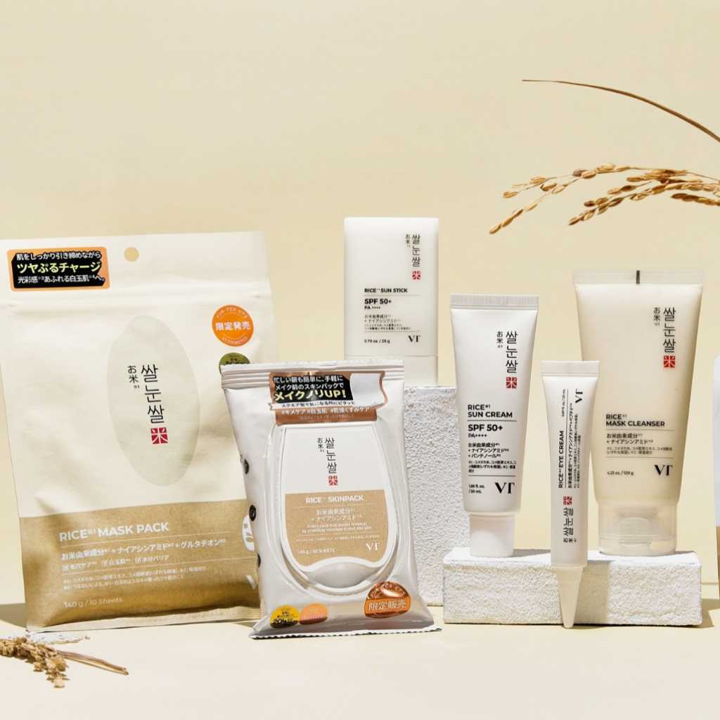 韓国コスメ「VT COSMETICS」スキンケアの“お米ライン”より5つの新商品が登場！
