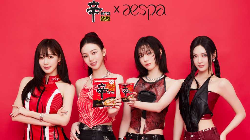 aespa「辛ラーメン」初のグローバルアンバサダーに!MVのような新CMが公開