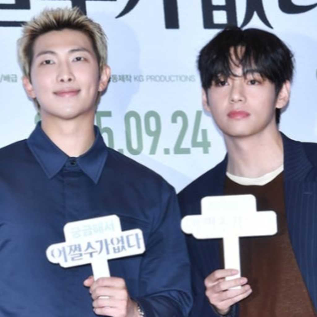 【PHOTO】BTSのRM＆V、映画「仕方ない」VIP試写会に出席
