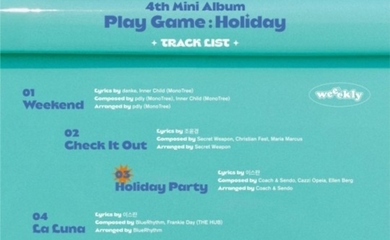 Weeekly、4thミニアルバム「Play Game : Holiday」トラックリスト公開