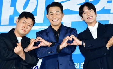 【PHOTO】パク・ソンウン＆クァク・シヤンら、映画「必死の追跡」制作報告会に出席