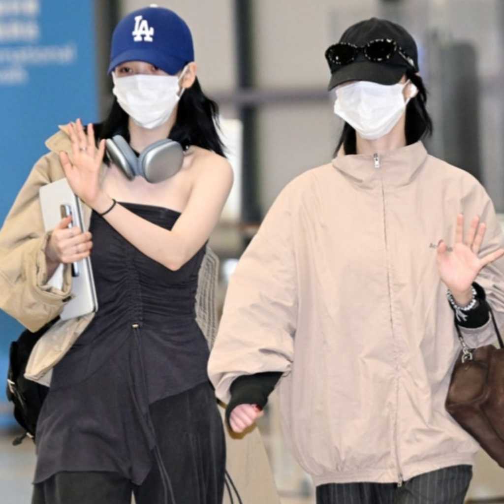 【PHOTO】aespaのKARINA＆WINTER、アリーナツアーを終えて日本から帰国（動画あり）