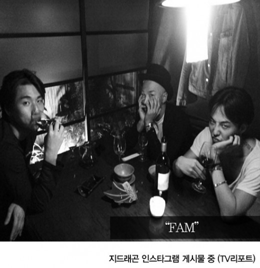 BIGBANGのG-DRAGON、SOL＆D-LITEとワインで乾杯…“一杯いかがですか