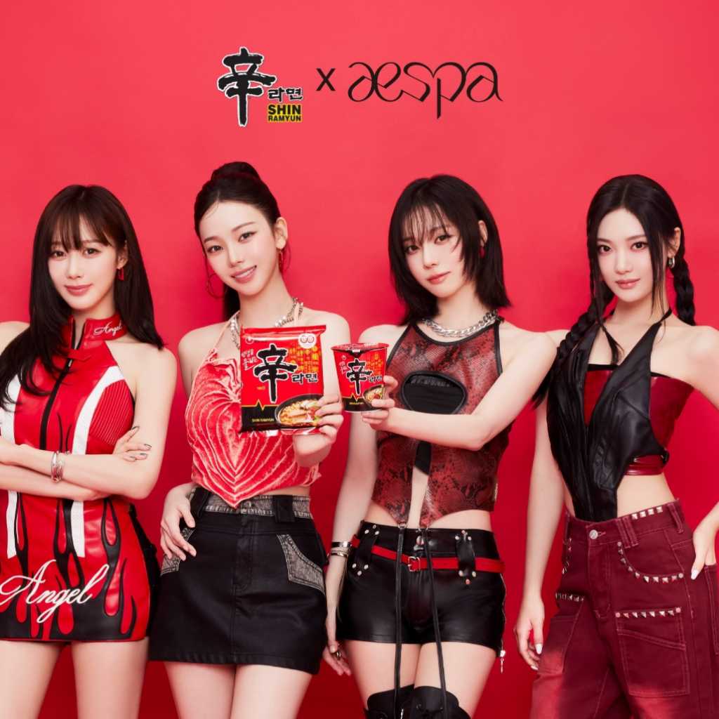 aespa「辛ラーメン」初のグローバルアンバサダーに！MVのような新CMが公開