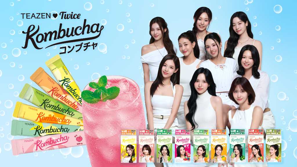 TWICEの限定パッケージ全9種類が登場!韓国発酵ドリンク「TEAZEN コンブチャ」LOFTにて先行発売中