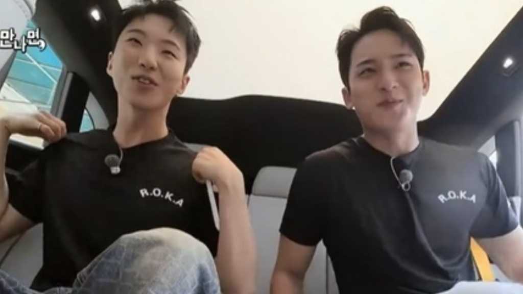 ユ・ジェソク、SEVENTEEN ホシ＆ミンギュに軍隊のTシャツをプレゼント…ユ・ヨンソクが助言も（動画あり）