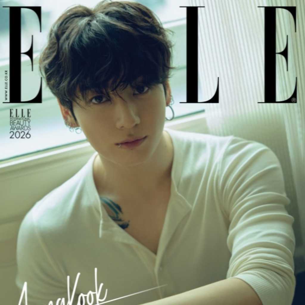 BTS ジョングク、裸にジャケット姿&バスタブショットも!雑誌「ELLE KOREA」に登場…お気に入りの香りを告白(動画あり)