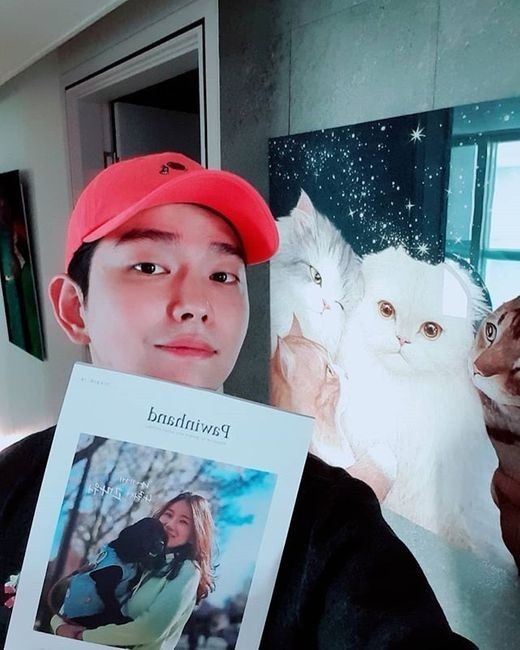 ユン ギュンサン 愛猫家として捨てられた動物たちの里親を探すキャンペーンを応援 Kstyle