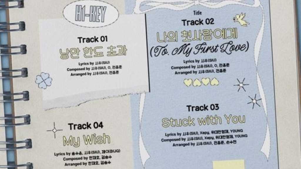 H1-KEY、5thミニアルバム「LOVECHAPTER」トラックリストを公開！タイトル曲は「私の初恋へ」