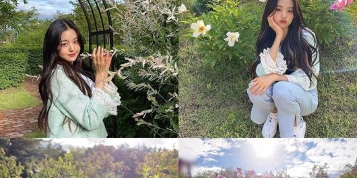 IZ*ONE チャン・ウォニョン、お花畑でにっこり…女神のようなビジュアル