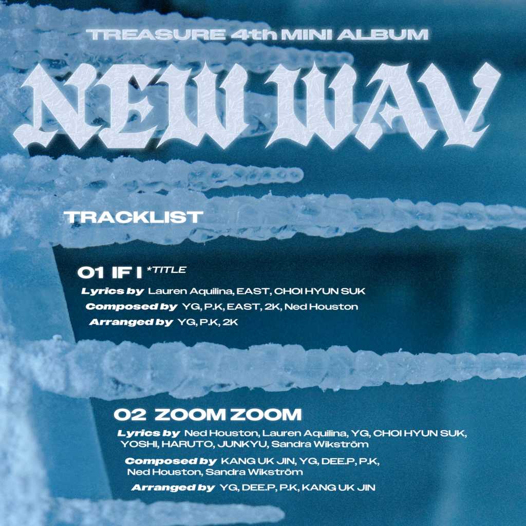 TREASURE、4thミニアルバム「NEW WAV」トラックリスト公開…YG ヤン・ヒョンソクが全収録曲に参加