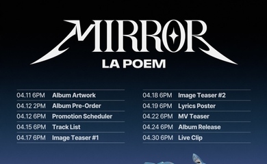 LA POEM、ニューシングル「MIRROR」を4月24日にリリース…スケジュールを公開