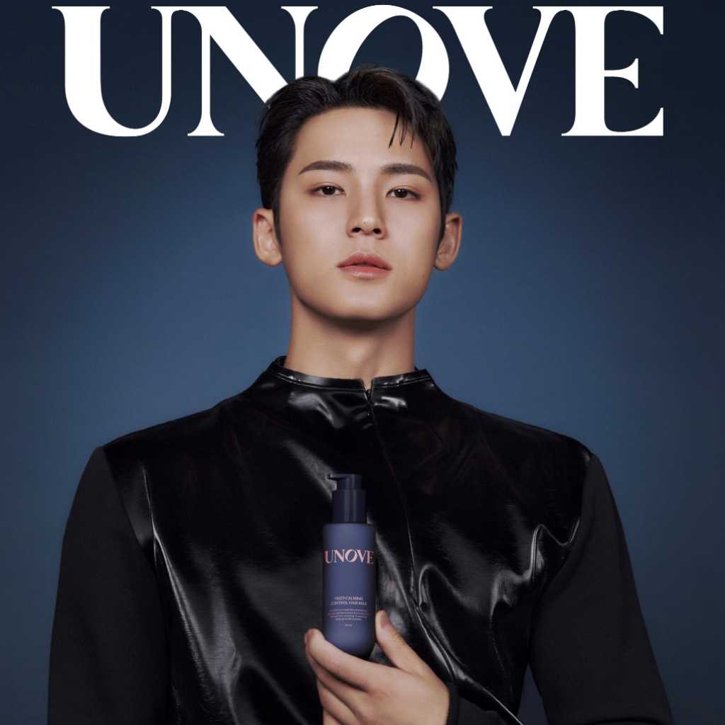 SEVENTEEN ミンギュがシックな魅力を披露！「UNOVE」からヘアミルク＆ヘアスティックが8月31日新発売