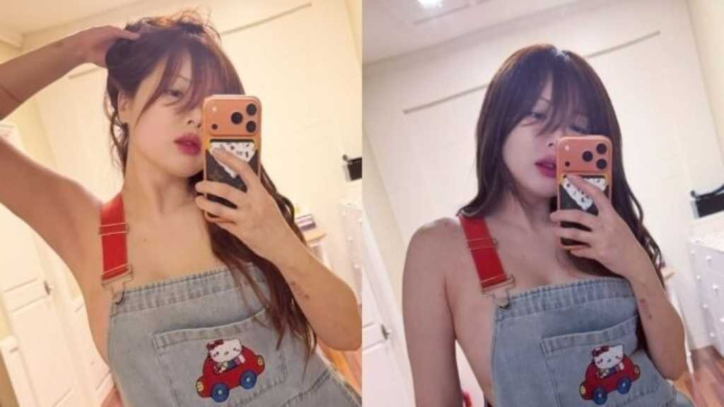 キム・ヒョナ、大胆なノーブラ姿も…妊娠説浮上後のセルフショットに注目