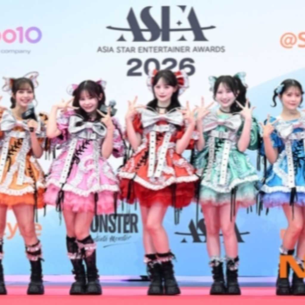 【PHOTO】CANDY TUNE「ASEA 2026」レッドカーペットに登場