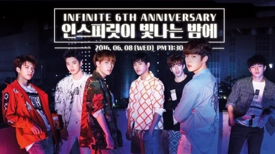Infinite デビュー6周年をファンと祝う 本日 8日 アプリ V で生中継 Kstyle