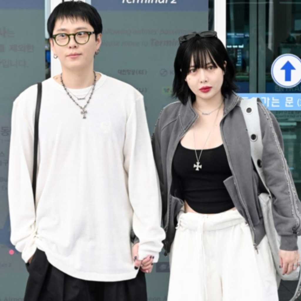 【PHOTO】キム・ヒョナ＆元Highlight ヨン・ジュンヒョン、夫婦で空港へ！シンガポールに出国（動画あり）