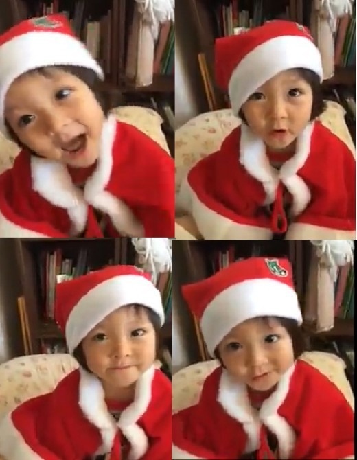Shihoの娘サランちゃん 韓国語でクリスマスソングを熱唱 サンタの衣装で登場 Kstyle