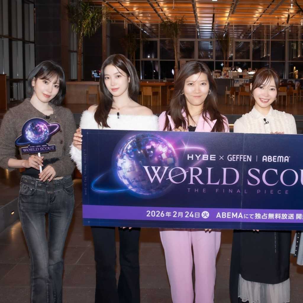 ヒコロヒー、新オーディション番組「WORLD SCOUT: THE FINAL PIECE」にスタジオキャストとして出演！LE SSERAFIMらからコメントも