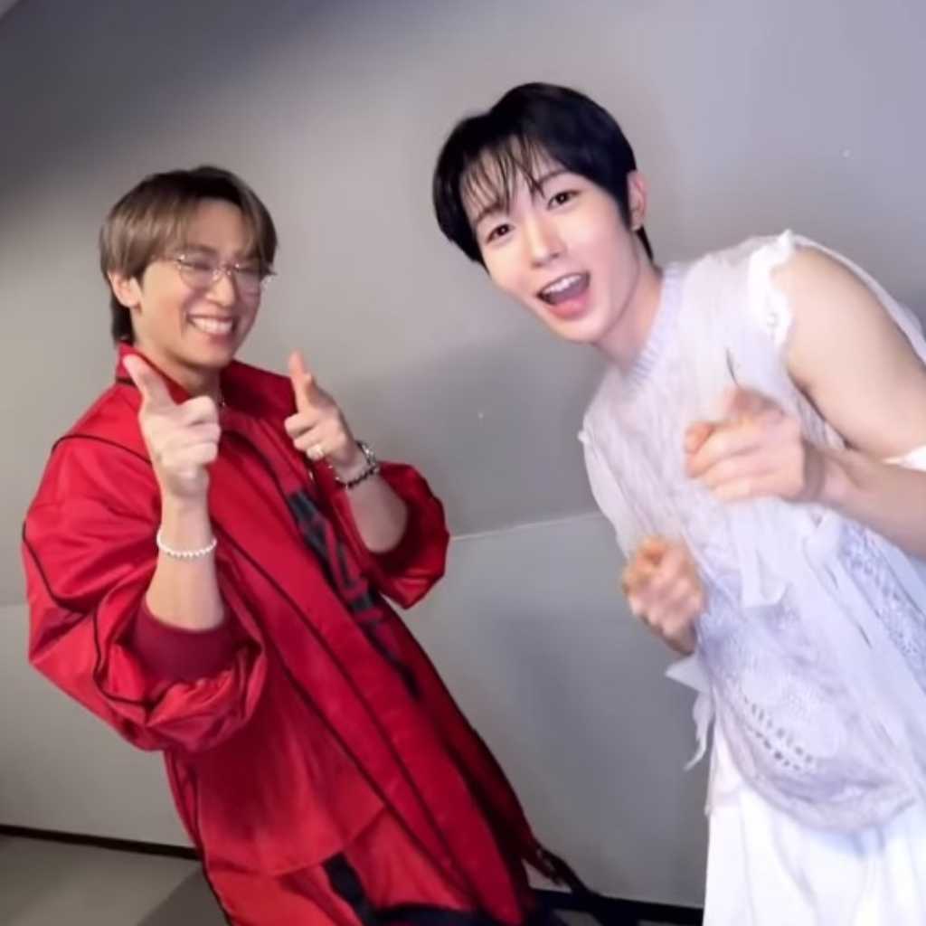 NCT WISH リョウ、NEWS 小山慶一郎と対面！「BOY MEETS GIRL」ダンスチャレンジ動画が話題に