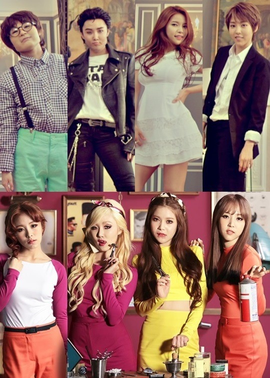 Mamamoo カムバックを控えて衝撃的な男装写真を公開 ひげに特殊メークまで 本当の男みたい Kstyle