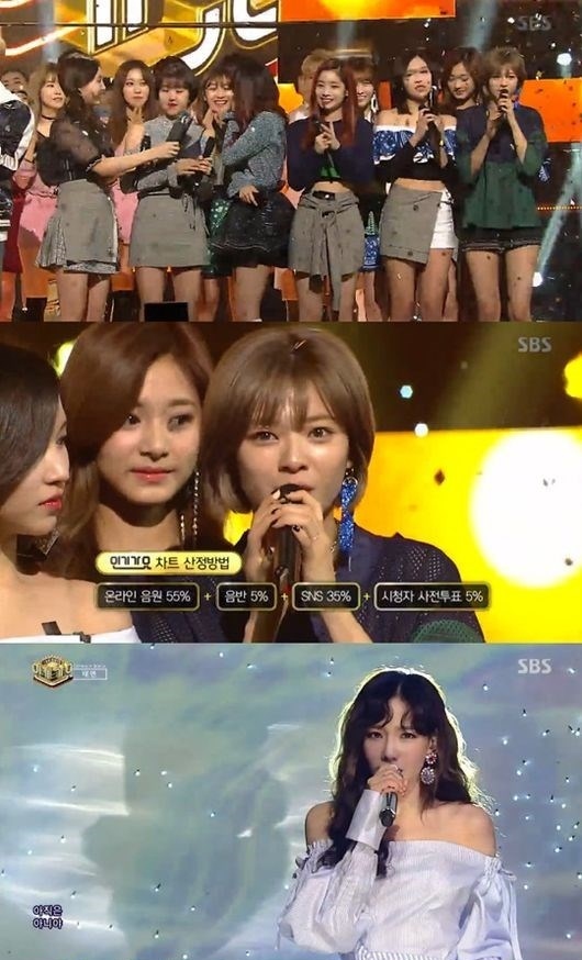 Twice 人気歌謡 で1位獲得 少女時代 テヨン Lovelyz Gugudanがカムバックステージを披露 Kstyle