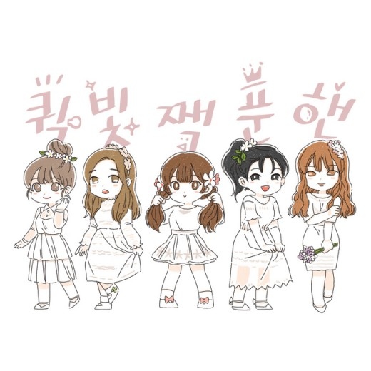 プロデュース101 出身5人によるプロジェクトガールズグループi B I デビュー過程をウェブ漫画で描く キャラクターを公開 Kstyle