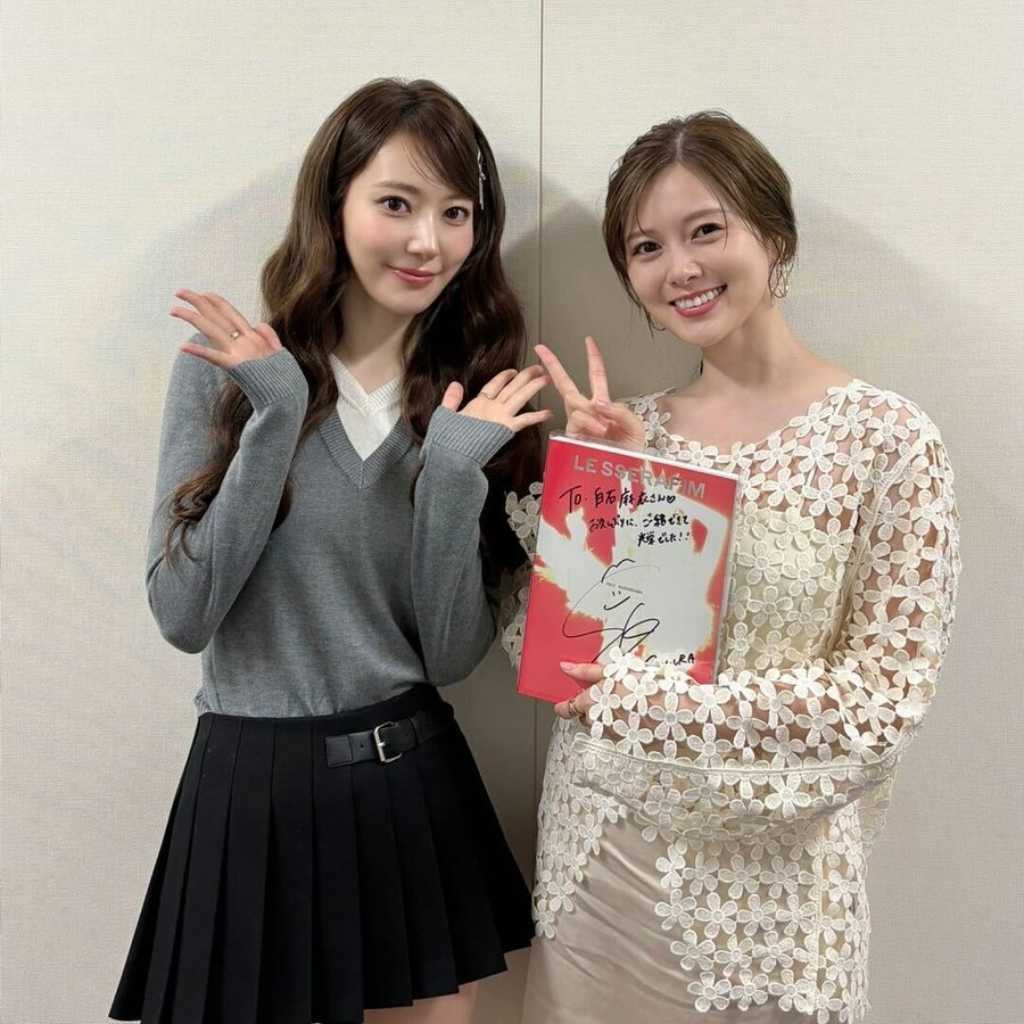 宮脇咲良、白石麻衣＆本田翼とそれぞれ記念ショット！LE SSERAFIMの「Venue101」出演も話題に