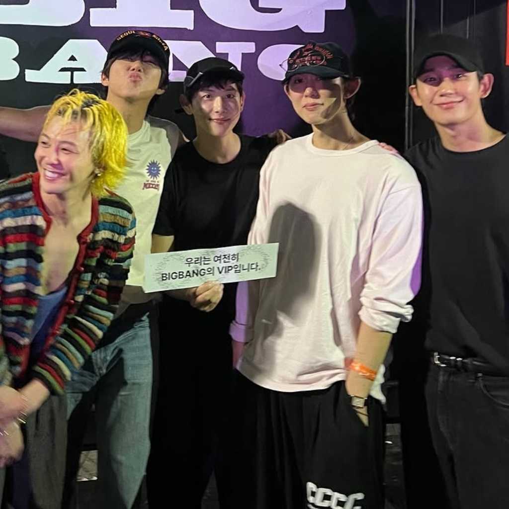G-DRAGONの親友が集結！ZE:A グァンヒ＆チョン・ヘインら、BIGBANGコンサートでの記念ショットが話題（動画あり）