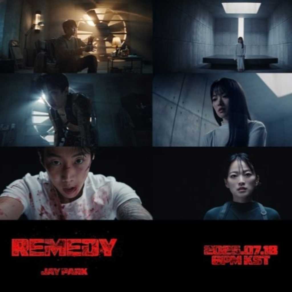 パク・ジェボム、新曲「Remedy」SF映画のようなトレーラー映像を公開…チョン・ウヒの姿も